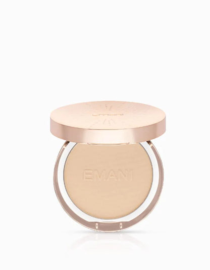 EMANI matizuojantis kompaktinis mineralinis makiažo pagrindas „Flawless Matte Foundation“, 12 g