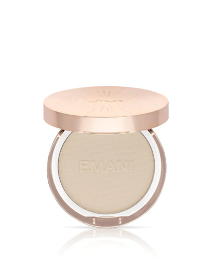 EMANI matizuojantis kompaktinis mineralinis makiažo pagrindas „Flawless Matte Foundation“, 12 g