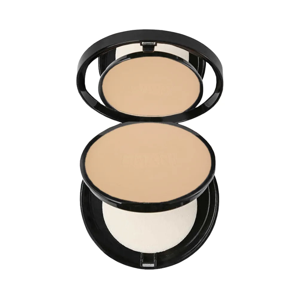 EMANI matizuojantis kompaktinis mineralinis makiažo pagrindas „Flawless Matte Foundation“, 12 g