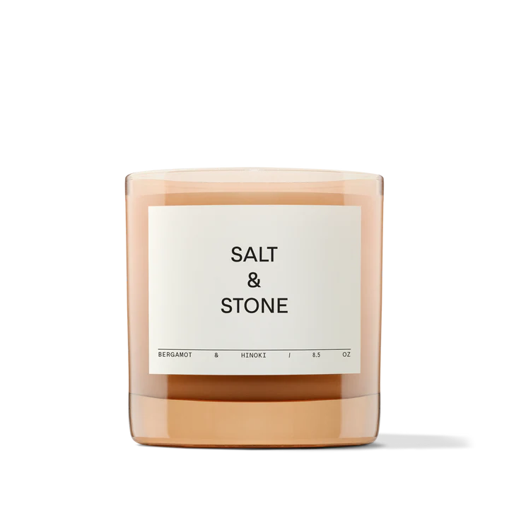 SALT &amp; STONE kvapni žvakė „BERGAMOT &amp; HINOKI”, 240 g