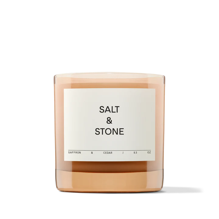 SALT &amp; STONE scented candle &quot;SAFFRON &amp; CEDAR&quot;, 240 g