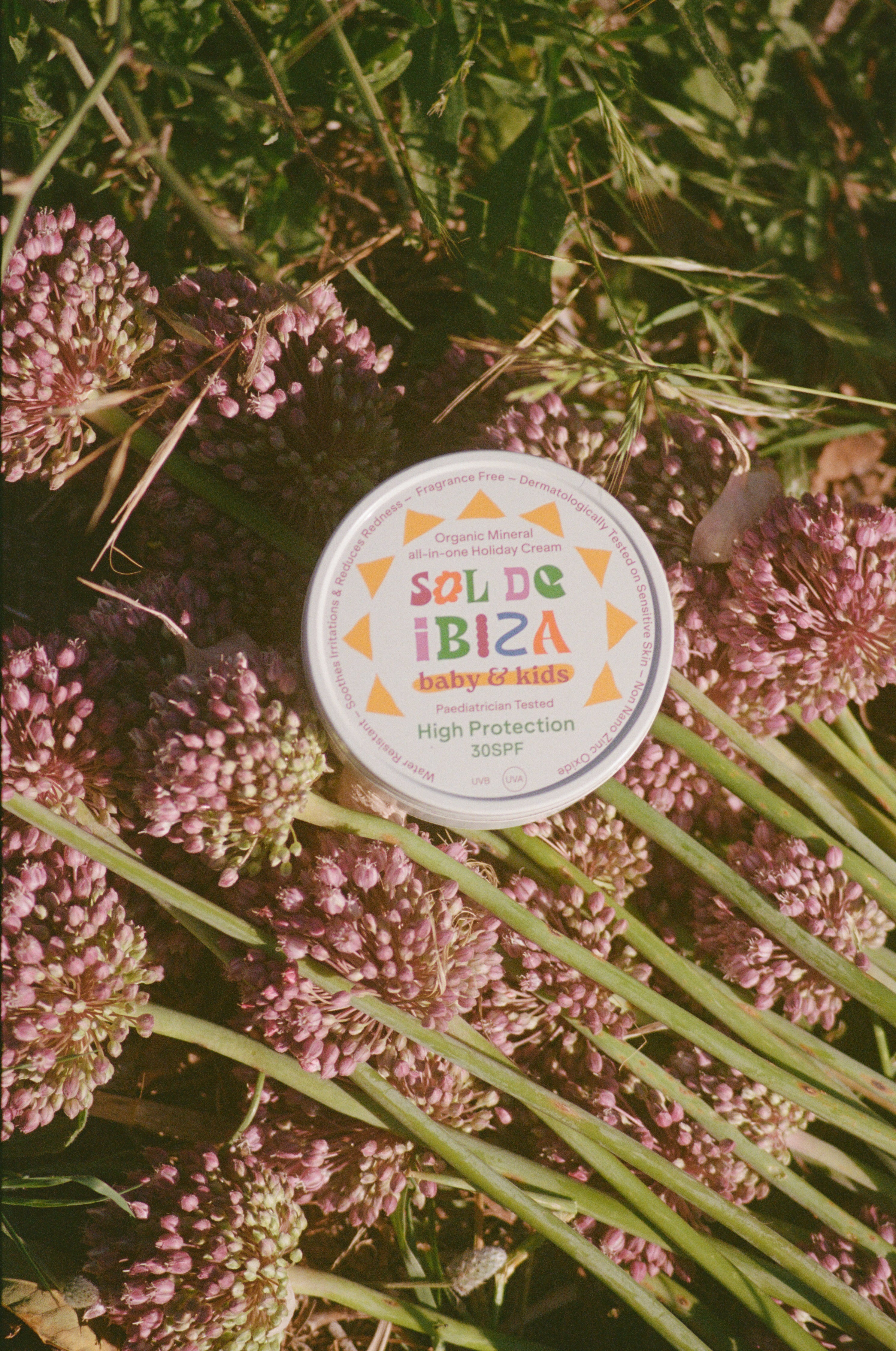 SOL DE IBIZA apsauginis kremas veidui ir kūnui nuo saulės vaikams BABY&amp;KIDS SPF 30, 100 g