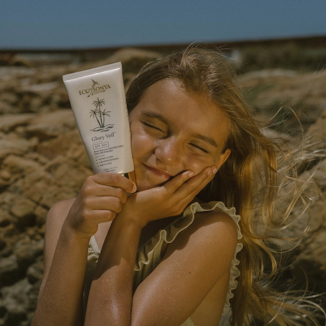 ECO by SONYA apsauginis kremas nuo saulės SPF 50 „Glory Veil“, 150 ml