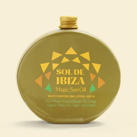 SOL DE IBIZA magiškas saulės aliejus veidui ir kūnui su SPF 15, 100 ml