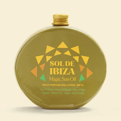 SOL DE IBIZA magiškas saulės aliejus veidui ir kūnui su SPF 15, 100 ml