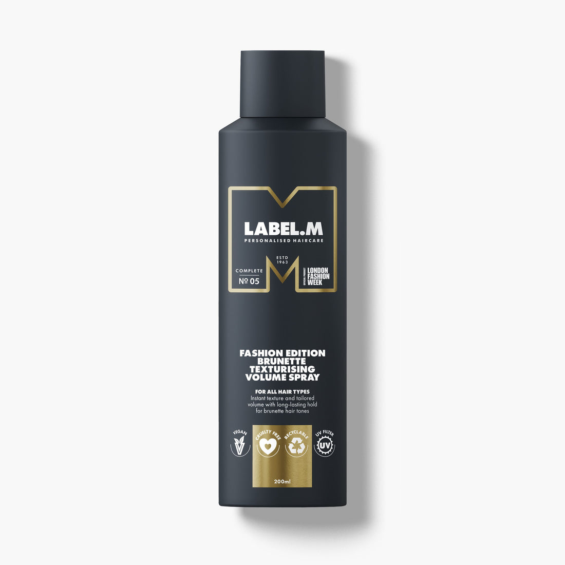 LABEL.M &quot;Fashion Edition Brunette Texturising Volume&quot; apimties suteikiantis plaukų lakas, 200 ml