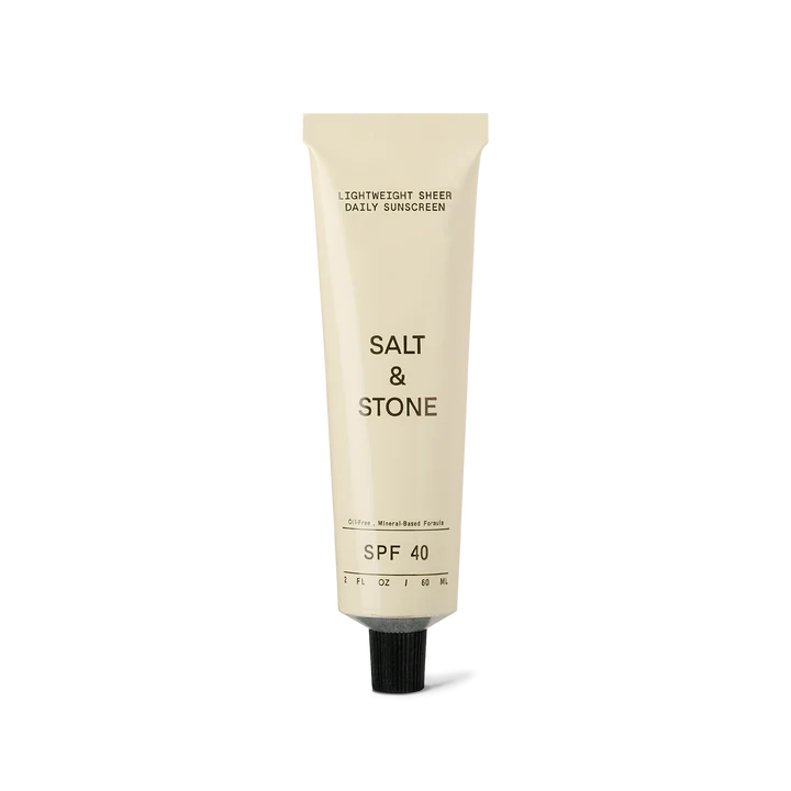 SALT &amp; STONE lengvos tekstūros kasdieninis SPF 40 kremas, 60 ml