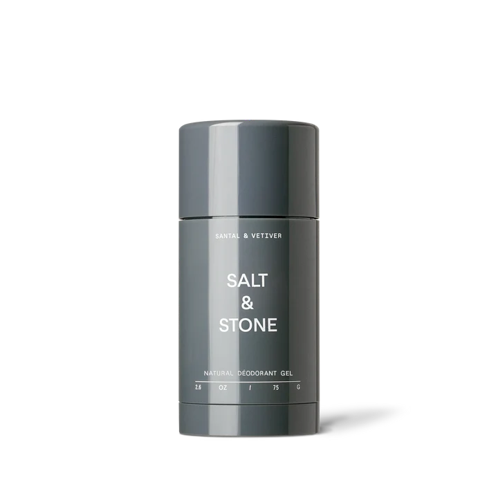 SALT &amp; STONE natūralus gelinis dezodorantas &quot;Santal &amp; Vetiver&quot;, 75 g