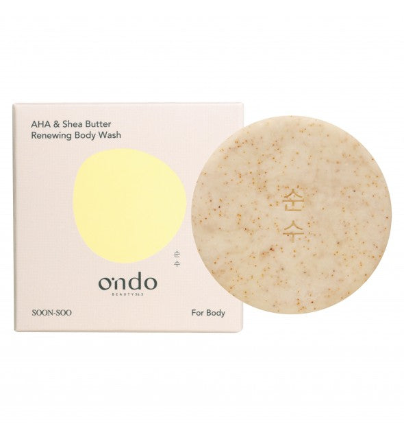 ONDO kūno muilas &quot;Aha &amp; Shea Buter Renewing Body Wash&quot;, 70 g