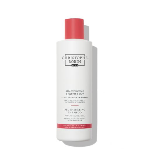 CHRISTOPHE ROBIN plaukus atkuriantis šampūnas su opuncijų aliejumi &quot;Regenerating Shampoo&quot;, 250 ml