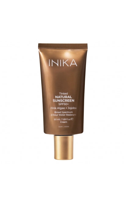 INIKA ORGANIC natural protective face sun cream with color SPF50+, 50 ml
