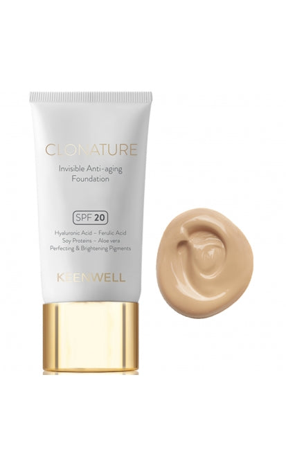 KEENWELL jauninantis makiažo pagrindas &quot;Clonature&quot; su SPF 20, 30 ml