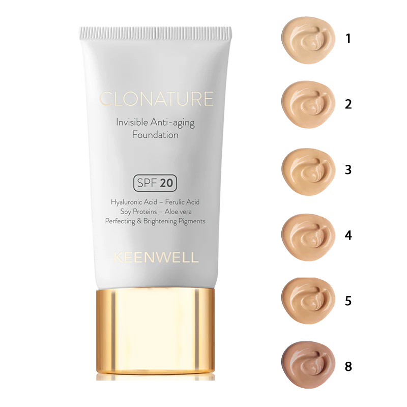 KEENWELL jauninantis makiažo pagrindas &quot;Clonature&quot; su SPF 20, 30 ml