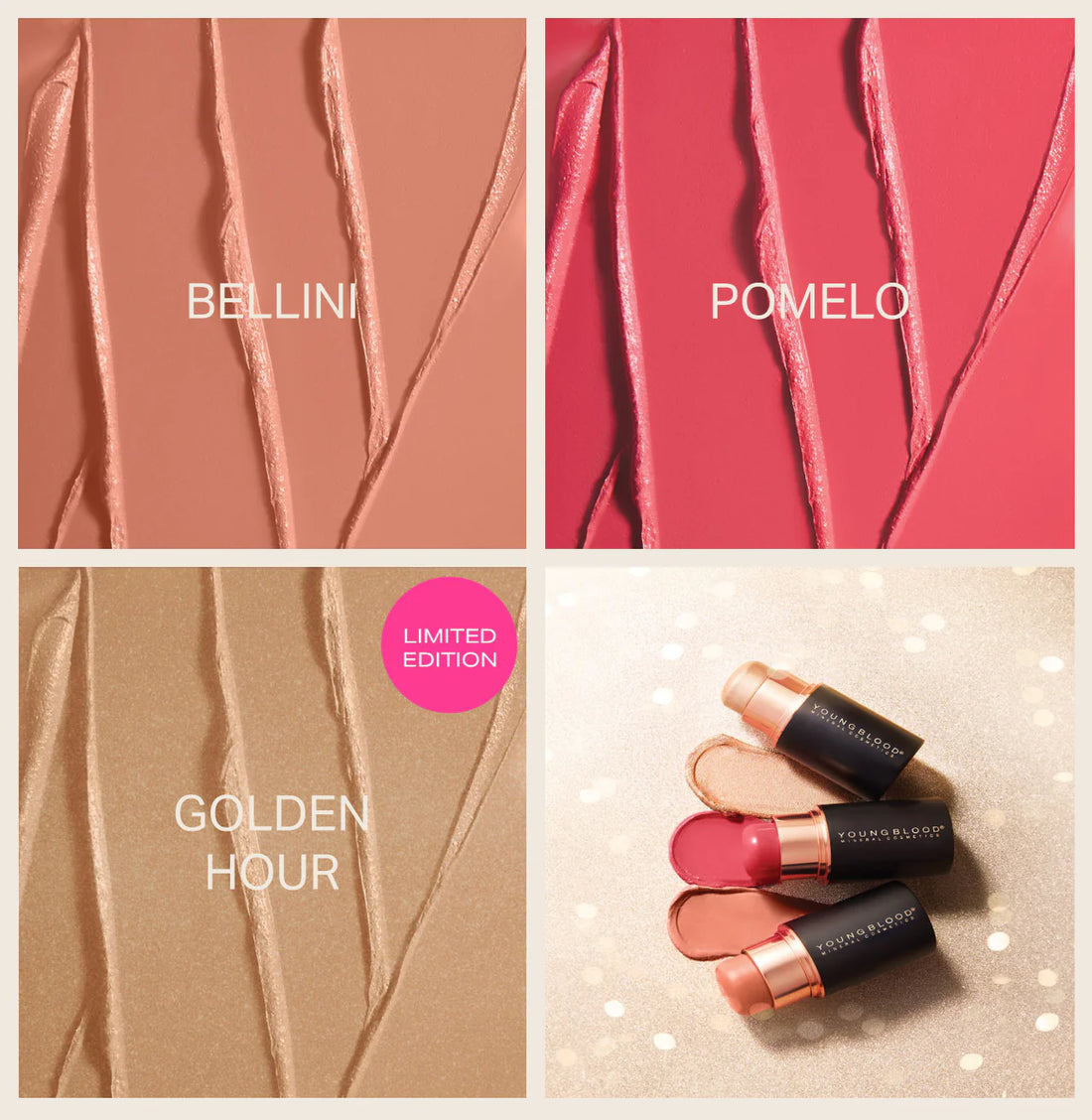 YOUNGBLOOD Holiday Set &quot;Decadent Trio - Peach&quot;