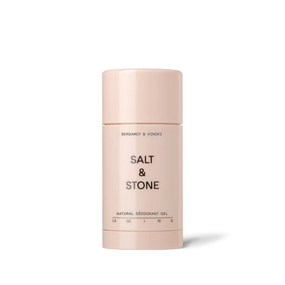 SALT &amp; STONE natūralus gelinis dezodorantas &quot;Bergamot &amp; Hinoki&quot;, 75 g