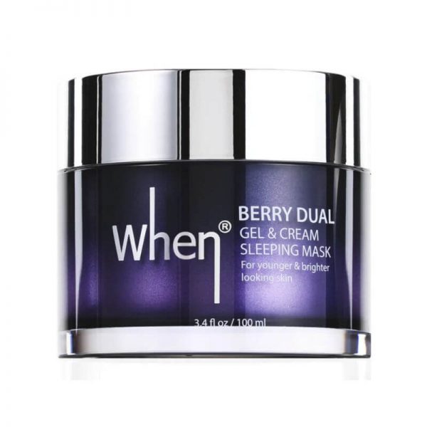 WHEN® Berry Dual Gel &amp; Cream miego kaukė nuo senėjimo, 100 ml