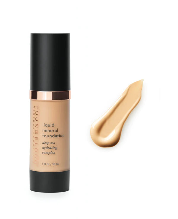 YOUNGBLOOD skystas mineralinis makiažo pagrindas “Liquid Mineral Foundation”, 30 ml