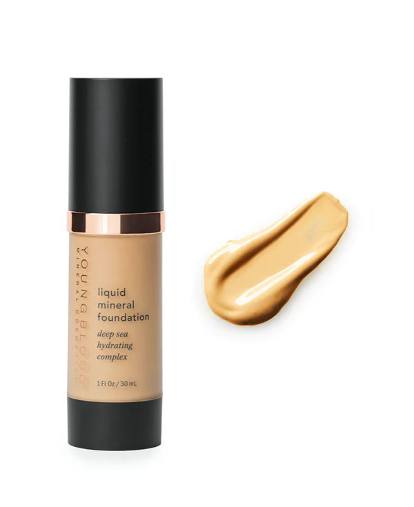 YOUNGBLOOD skystas mineralinis makiažo pagrindas “Liquid Mineral Foundation”, 30 ml