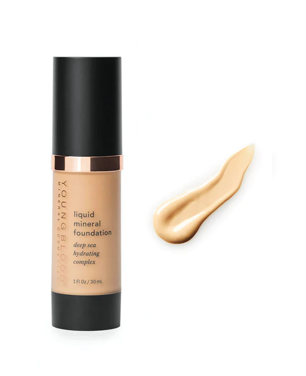 YOUNGBLOOD skystas mineralinis makiažo pagrindas “Liquid Mineral Foundation”, 30 ml