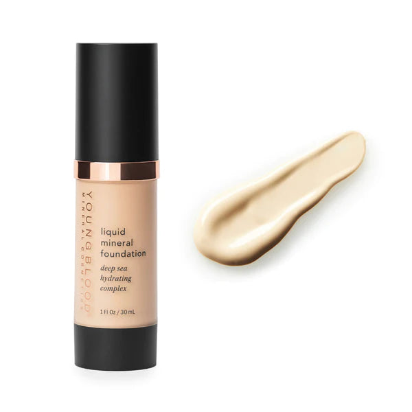 YOUNGBLOOD skystas mineralinis makiažo pagrindas “Liquid Mineral Foundation”, 30 ml