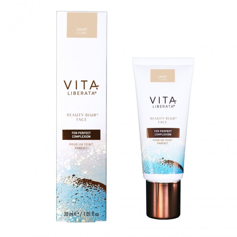 VITA LIBERATA Beauty Blur odos atspalvį koreguojamas švytintis makiažo pagrindas, 30 ml