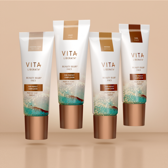 VITA LIBERATA Beauty Blur odos atspalvį koreguojamas švytintis makiažo pagrindas, 30 ml